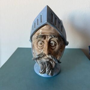 Vintage Ceramic Knight / Don Quixote Toby Jug Pitcher